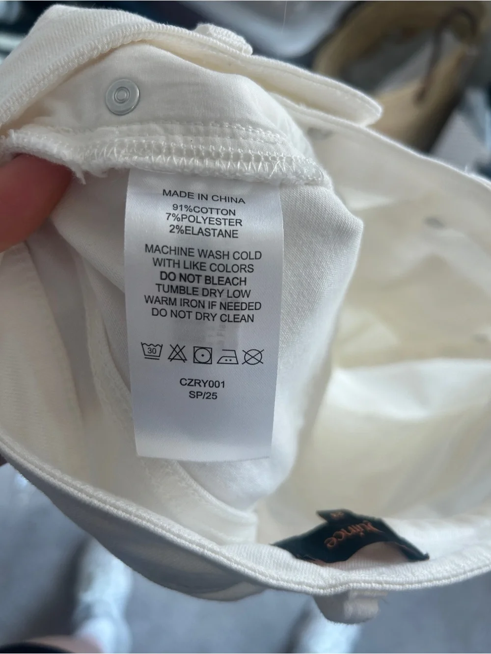 Luna Stretch Flare Jeans Cloud White Size 24